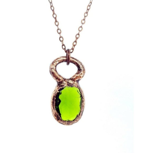 Green Crystal Necklace - Picture 7 of 12